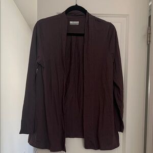 Columbia dark purple open Cardigan cozy loungewear comfy minimalist size M